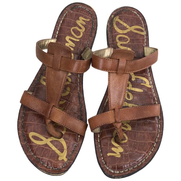 Sam Edelman Shoes - Sam Edelman Kira Leather Sandal Brown Strappy 6.5 Casual Beach